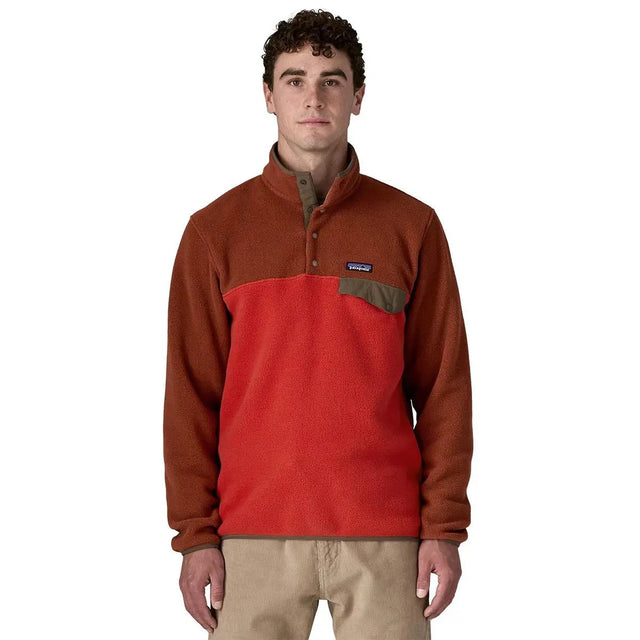Polar Barbati Patagonia M Lightweight Synchilla Snap-t   Polar Barbati Patagonia M Lightweight Synchilla Snap-t