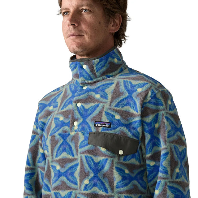 Polar Barbati Patagonia M Lightweight Synchilla Snap-t   Polar Barbati Patagonia M Lightweight Synchilla Snap-t