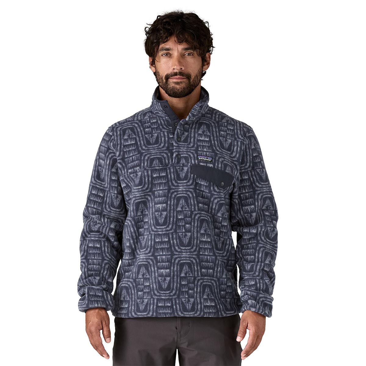 Polar Barbati Patagonia M Lightweight Synchilla Snap-t   Polar Barbati Patagonia M Lightweight Synchilla Snap-t