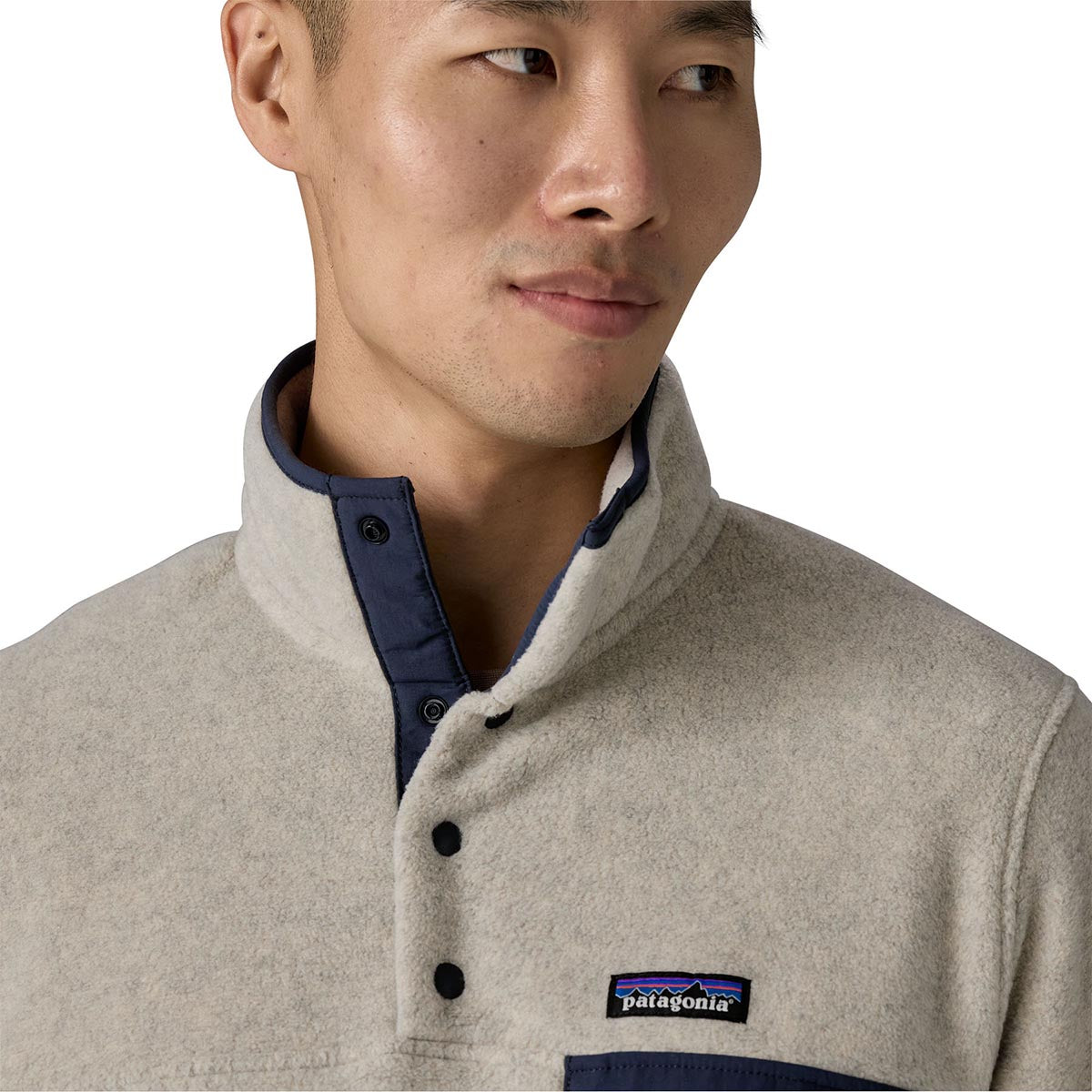 Polar Barbati Patagonia M Lightweight Synchilla Snap-t   Polar Barbati Patagonia M Lightweight Synchilla Snap-t