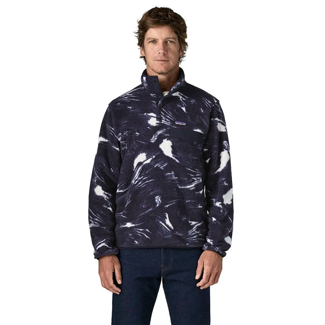 Polar Barbati Patagonia M Lightweight Synchilla Snap-t   Polar Barbati Patagonia M Lightweight Synchilla Snap-t