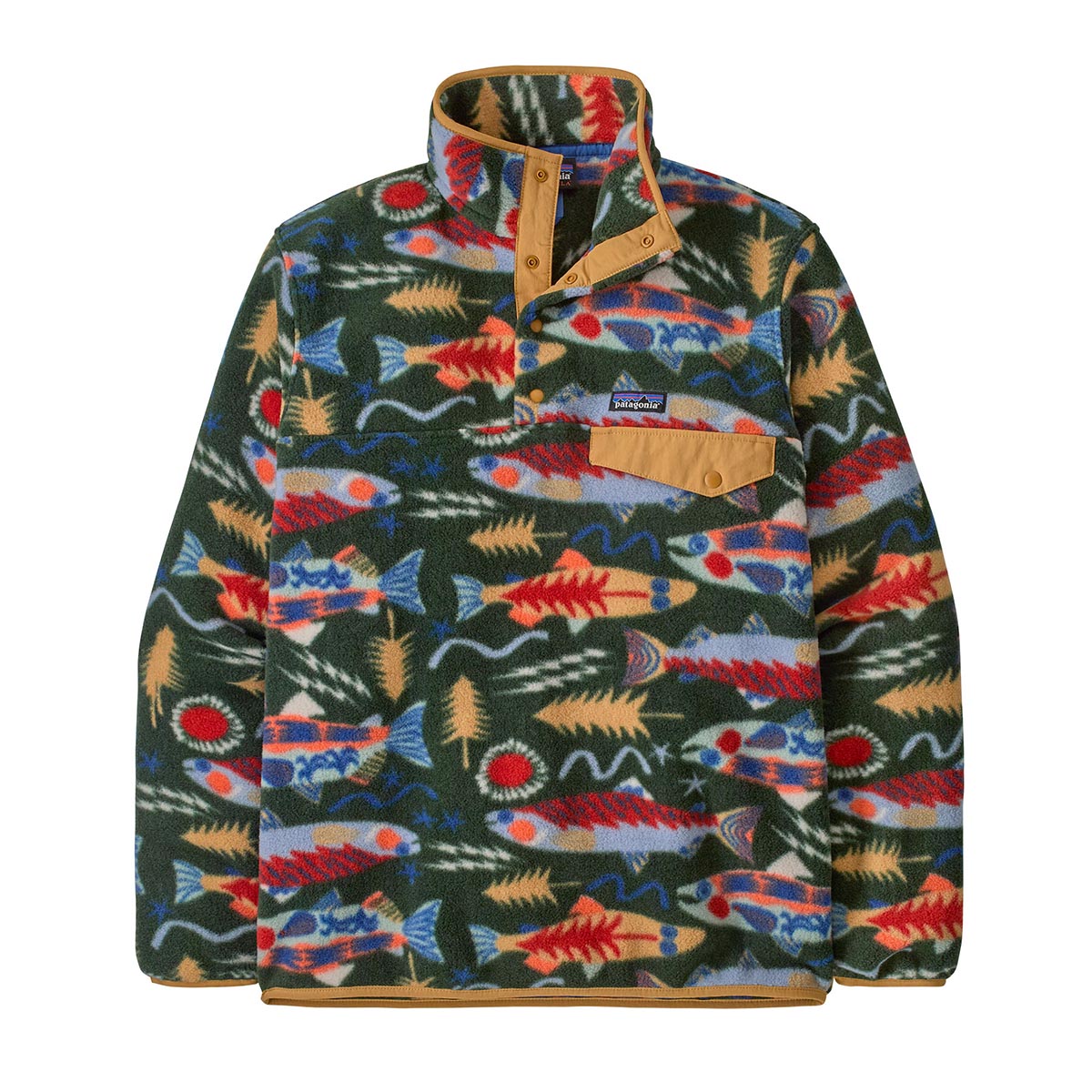 Polar Barbati Patagonia M Lightweight Synchilla Snap-t   Polar Barbati Patagonia M Lightweight Synchilla Snap-t