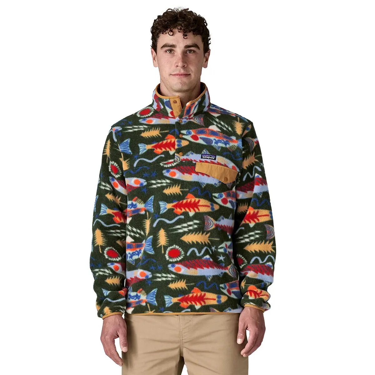 Polar Barbati Patagonia M Lightweight Synchilla Snap-t