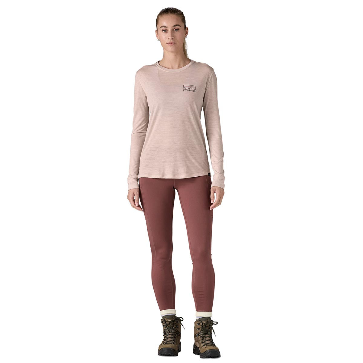 Bluza Femei Patagonia W Cap Cool Merino Blend Graphic   Bluza Femei Patagonia W Cap Cool Merino Blend Graphic