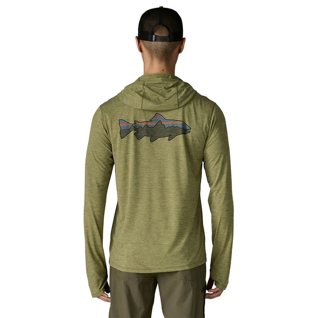 Bluza Barbati Patagonia M Capilene Cool Sun Hoody Fitz Roy Trout   Bluza Barbati Patagonia M Capilene Cool Sun Hoody Fitz Roy Trout