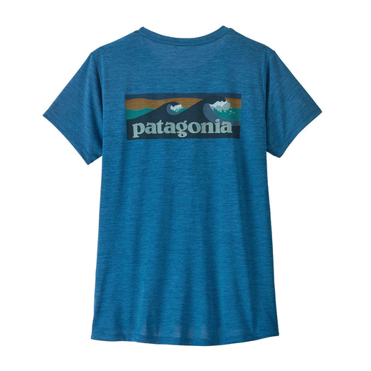 Tricou Femei Patagonia W Capilene Cool Daily Boardshort Logo   Tricou Femei Patagonia W Capilene Cool Daily Boardshort Logo