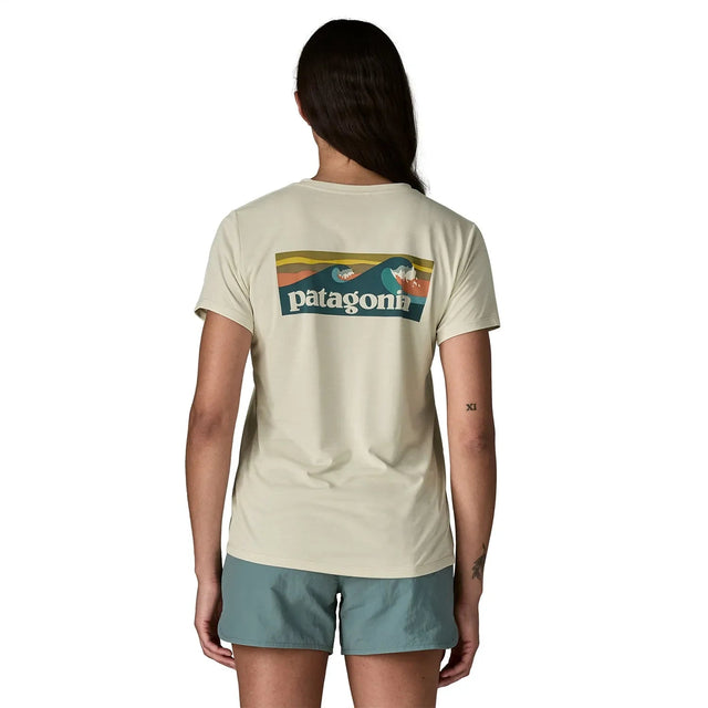 Tricou Femei Patagonia W Capilene Cool Daily Boardshort Logo   Tricou Femei Patagonia W Capilene Cool Daily Boardshort Logo
