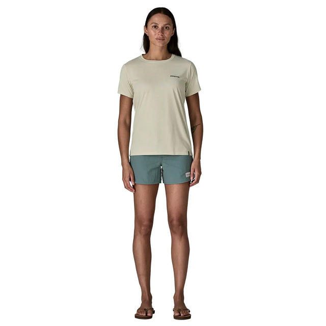 Tricou Femei Patagonia W Capilene Cool Daily Boardshort Logo   Tricou Femei Patagonia W Capilene Cool Daily Boardshort Logo