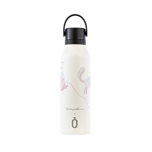 Sticla Termos Runbott Mii La Tortuguita Blanca 600ml   Sticla Termos Runbott Mii La Tortuguita Blanca 600ml
