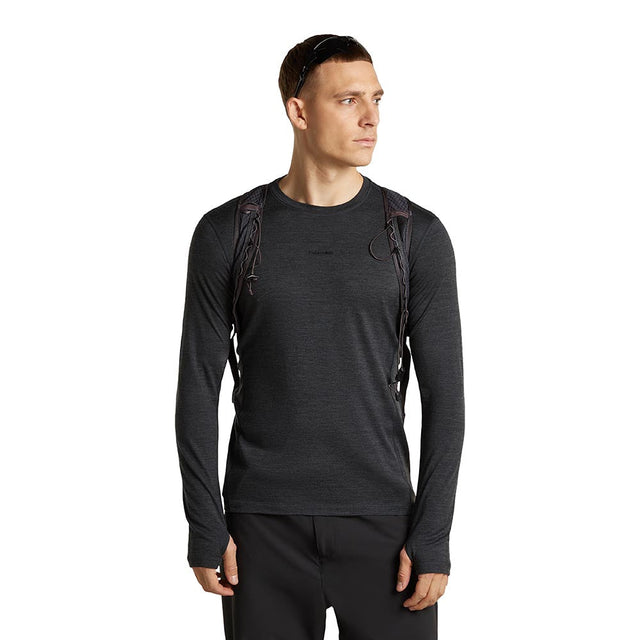 Bluza Termica Barbati Icebreaker M 200 Merino Fine Ace Crew   Bluza Termica Barbati Icebreaker M 200 Merino Fine Ace Crew