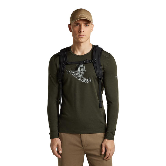 Bluza Termica Barbati Icebreaker M Merino 200 Oasis Skiing Yeti Crew   Bluza Termica Barbati Icebreaker M Merino 200 Oasis Skiing Yeti Crew