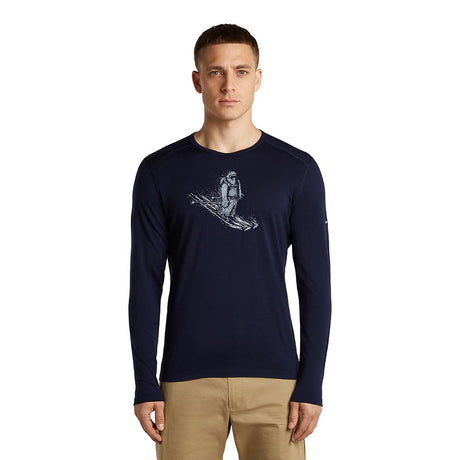 Bluza Termica Barbati Icebreaker M Merino 200 Oasis Skiing Yeti Crew   Bluza Termica Barbati Icebreaker M Merino 200 Oasis Skiing Yeti Crew