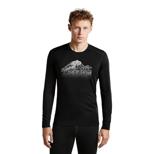 Bluza Termica Barbati Icebreaker M Merino 200 Oasis Rising Light Crew   Bluza Termica Barbati Icebreaker M Merino 200 Oasis Rising Light Crew