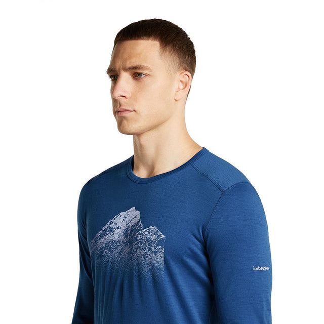 Bluza Termica Barbati Icebreaker M Merino 200 Oasis Rising Light Crew   Bluza Termica Barbati Icebreaker M Merino 200 Oasis Rising Light Crew