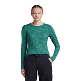 Bluza Termica Dama Icebreaker W Merino 200 Oasis Moss Bloom AOP Crew   Bluza Termica Dama Icebreaker W Merino 200 Oasis Moss Bloom AOP Crew