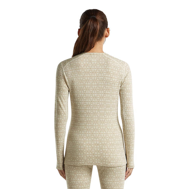 Bluza Termica Dama Icebreaker W Merino 260 Oasis Vertex Alpine Geo Crew   Bluza Termica Dama Icebreaker W Merino 260 Oasis Vertex Alpine Geo Crew