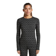 Bluza Termica Dama Icebreaker W Merino 260 Oasis Vertex Alpine Geo Crew   Bluza Termica Dama Icebreaker W Merino 260 Oasis Vertex Alpine Geo Crew