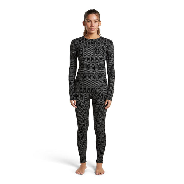 Bluza Termica Dama Icebreaker W Merino 260 Oasis Vertex Alpine Geo Crew   Bluza Termica Dama Icebreaker W Merino 260 Oasis Vertex Alpine Geo Crew