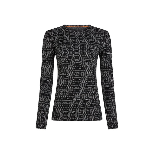 Bluza Termica Dama Icebreaker W Merino 260 Oasis Vertex Alpine Geo Crew   Bluza Termica Dama Icebreaker W Merino 260 Oasis Vertex Alpine Geo Crew