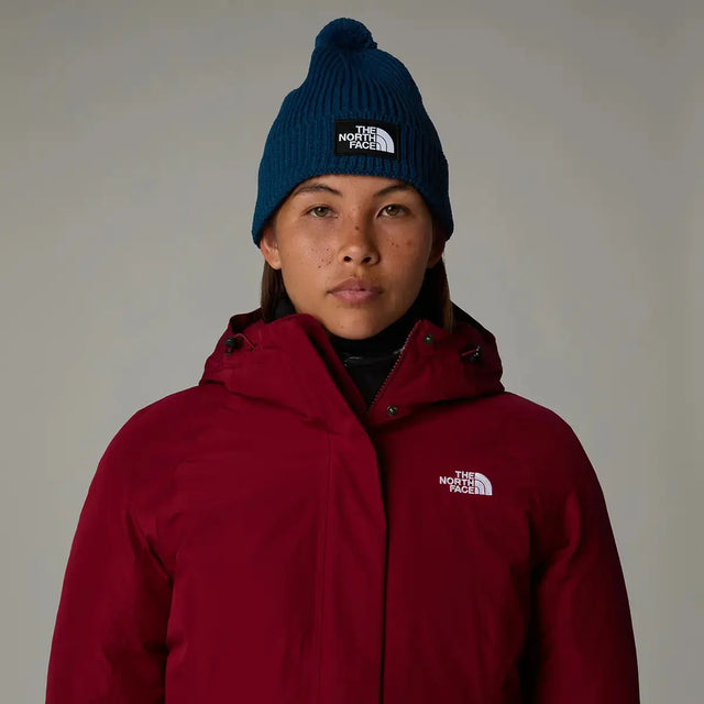 Caciula The North Face Logo Box Pom   Caciula The North Face Logo Box Pom
