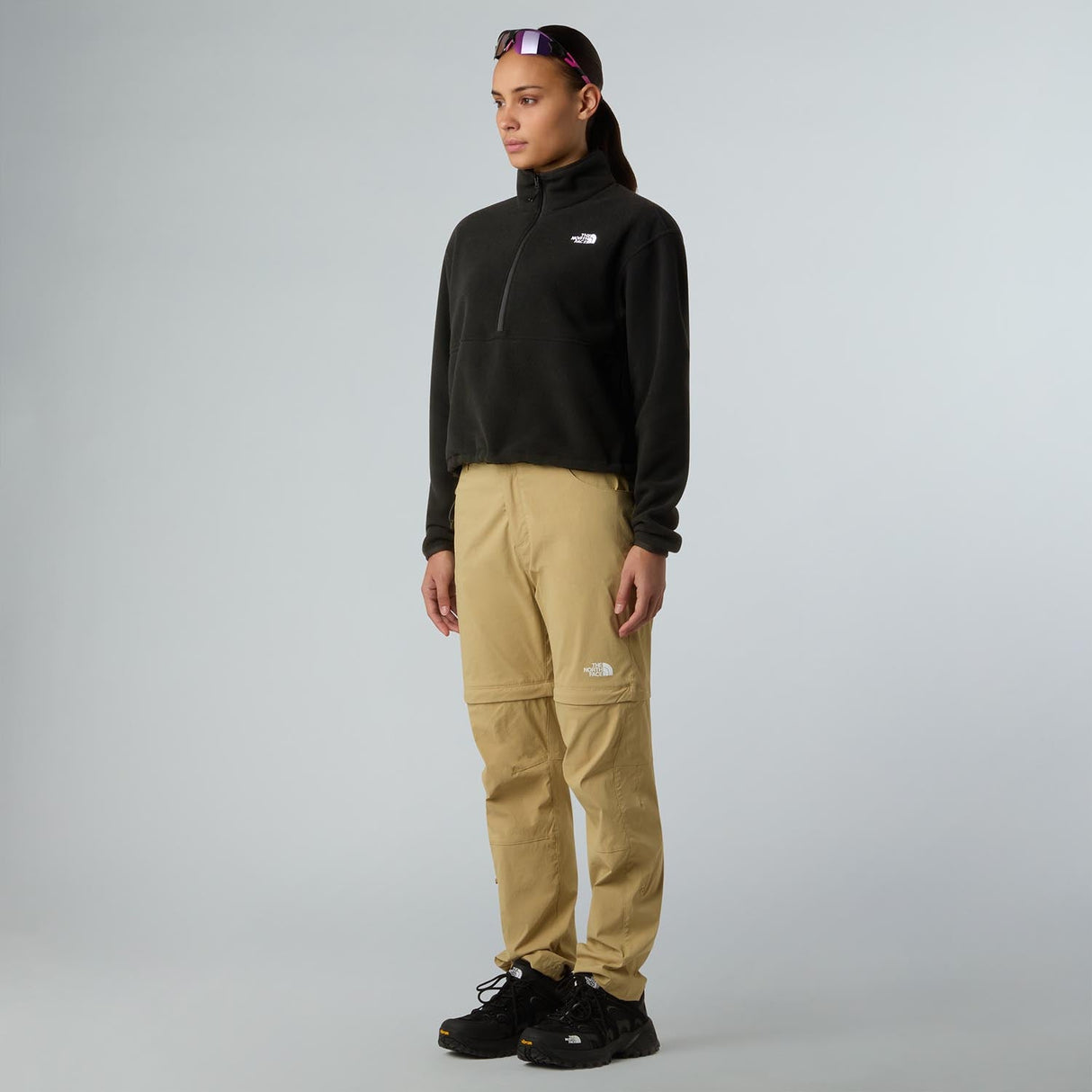Polar Femei The North Face W Glacier Fleece 1/2 Zip Short