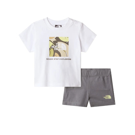 Set Copii Tricou & Pantaloni Scurti The North Face Baby Box NSE Play Regular Cotton Graphic   Set Copii Tricou & Pantaloni Scurti The North Face Baby Box NSE Play Regular Cotton Graphic