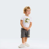Set Copii Tricou & Pantaloni Scurti The North Face Baby Box NSE Play Regular Cotton Graphic   Set Copii Tricou & Pantaloni Scurti The North Face Baby Box NSE Play Regular Cotton Graphic