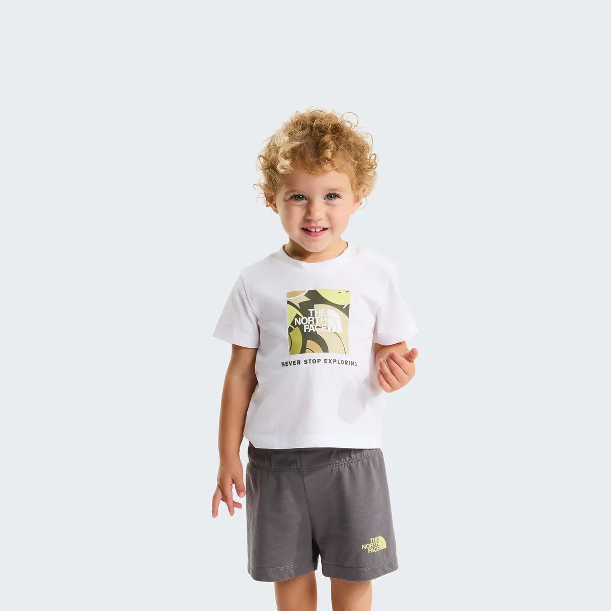Set Copii Tricou & Pantaloni Scurti The North Face Baby Box NSE Play Regular Cotton Graphic   Set Copii Tricou & Pantaloni Scurti The North Face Baby Box NSE Play Regular Cotton Graphic