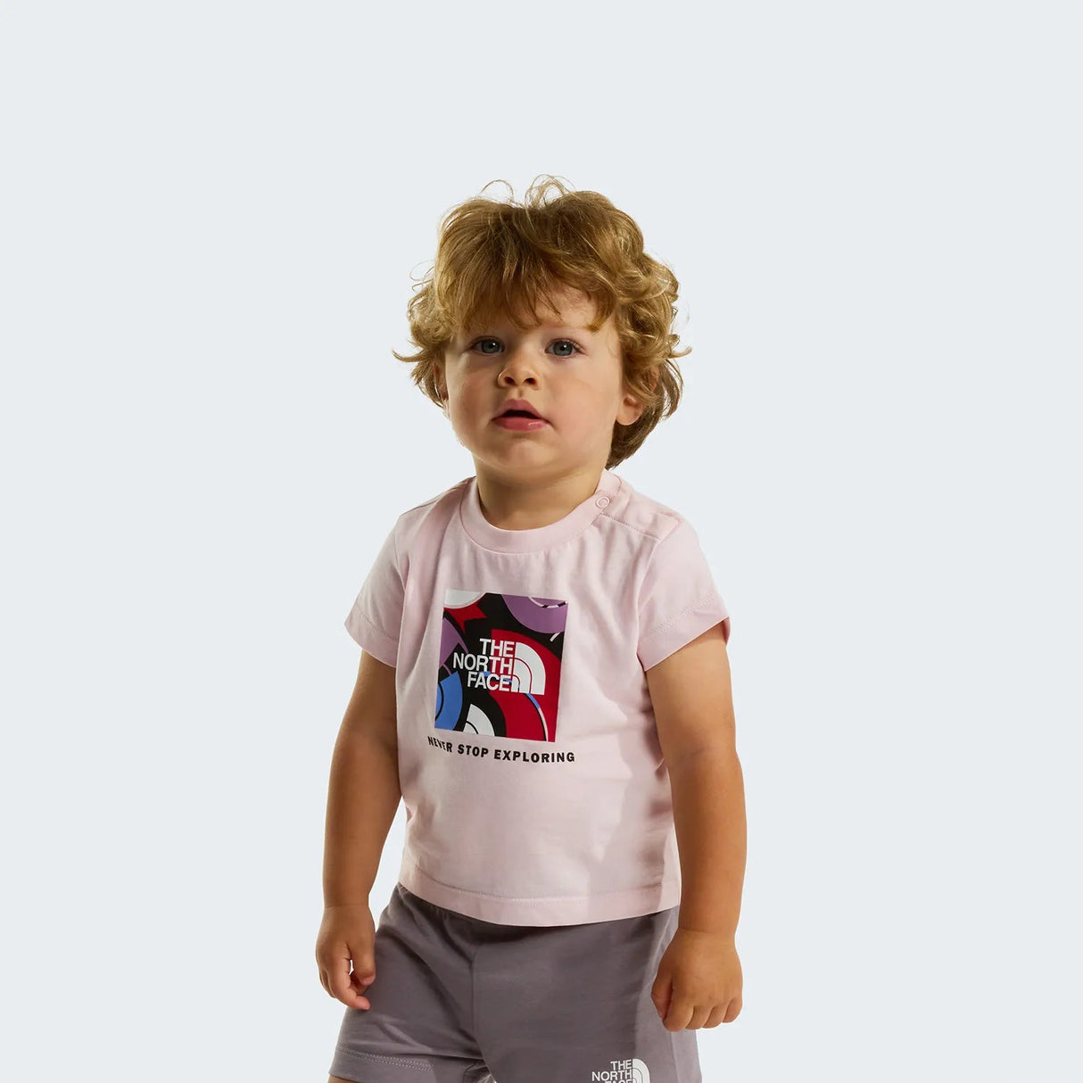 Set Copii Tricou & Pantaloni Scurti The North Face Baby Box NSE Play Regular Cotton Graphic   Set Copii Tricou & Pantaloni Scurti The North Face Baby Box NSE Play Regular Cotton Graphic