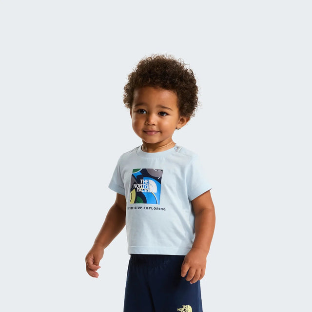 Set Copii Tricou & Pantaloni Scurti The North Face Baby Box NSE Play Regular Cotton Graphic   Set Copii Tricou & Pantaloni Scurti The North Face Baby Box NSE Play Regular Cotton Graphic