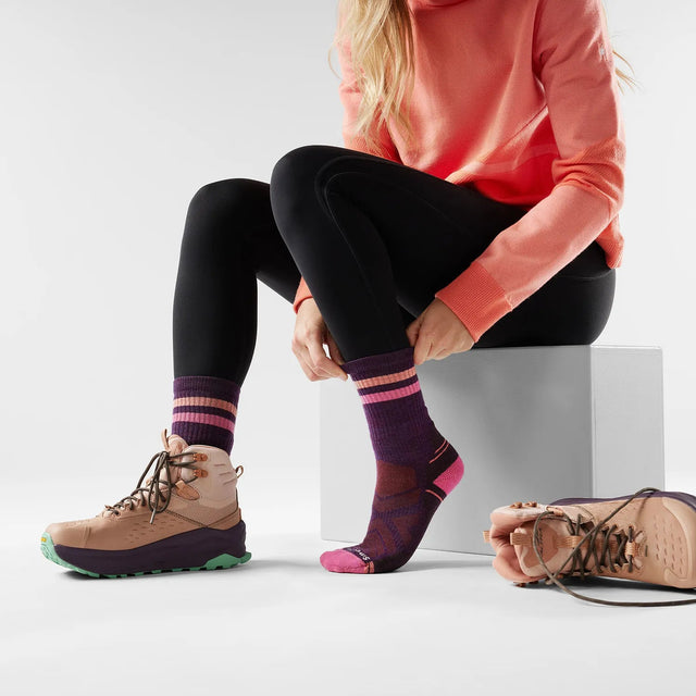 Sosete Femei Smartwool W Hike Light Cushion Tube Stripe Crew   Sosete Femei Smartwool W Hike Light Cushion Tube Stripe Crew