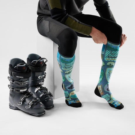 Sosete Schi Unisex Smartwool Ski Targeted Cushion Explorer Print OTC   Sosete Schi Unisex Smartwool Ski Targeted Cushion Explorer Print OTC