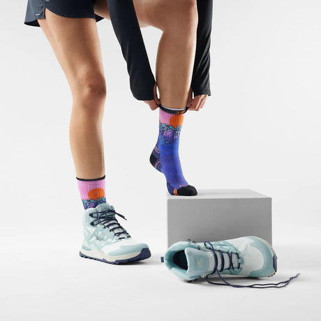 Sosete Femei Smartwool W Hike Targeted Cushion Mountain Sunrise Print Crew   Sosete Femei Smartwool W Hike Targeted Cushion Mountain Sunrise Print Crew