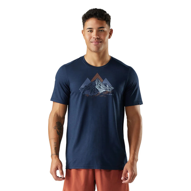 Tricou Barbati Smartwool M Peak Bagger Active Graphic   Tricou Barbati Smartwool M Peak Bagger Active Graphic
