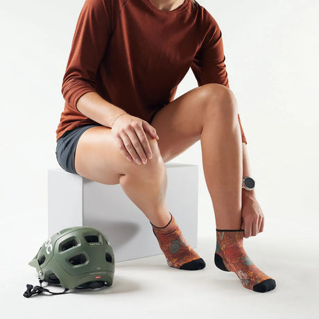 Sosete Femei Smartwool W Bike Paisley Print Ankle Zero Cushion   Sosete Femei Smartwool W Bike Paisley Print Ankle Zero Cushion
