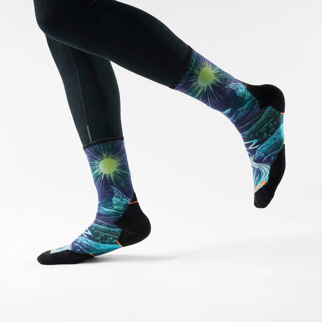 Sosete Unisex Smartwool Trail Run Targeted Cushion Treeline Print Crew   Sosete Unisex Smartwool Trail Run Targeted Cushion Treeline Print Crew