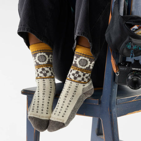 Sosete Femei Smartwool W Everyday Cozy Retro Sunflower Crew   Sosete Femei Smartwool W Everyday Cozy Retro Sunflower Crew