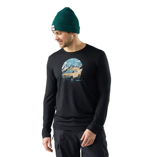 Bluza Barbati Smartwool M First Chair Pursuit Active Graphic   Bluza Barbati Smartwool M First Chair Pursuit Active Graphic