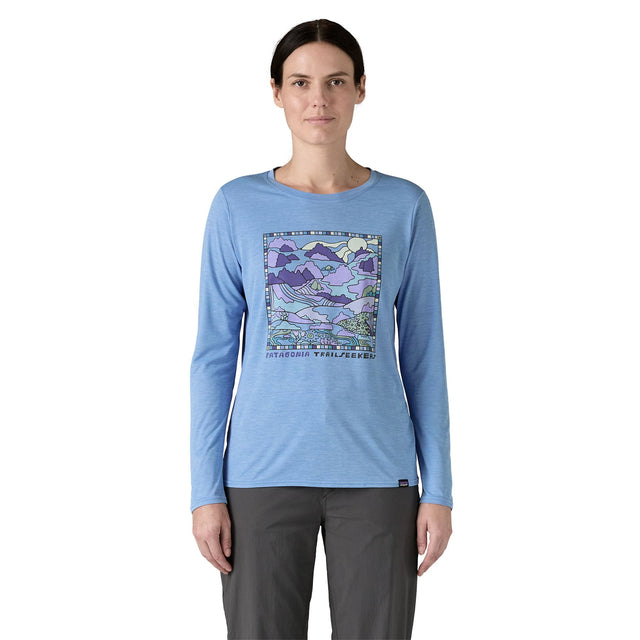 Bluza Patagonia W Capilene Cool Daily Graphic Lands   Bluza Patagonia W Capilene Cool Daily Graphic Lands