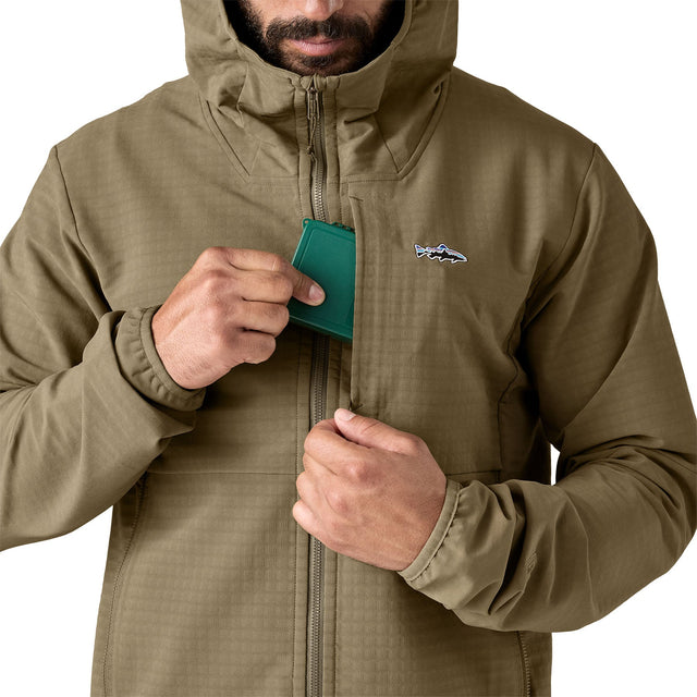 Geaca Barbati Patagonia M R1 Techface Fitz Roy Trout Hoody   Geaca Barbati Patagonia M R1 Techface Fitz Roy Trout Hoody