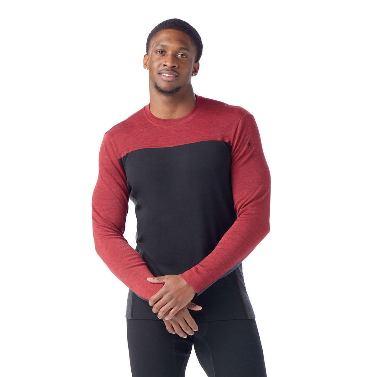 Bluza Barbati Smartwool M Classic Thermal Merino Base Layer Colorblock Crew   Bluza Barbati Smartwool M Classic Thermal Merino Base Layer Colorblock Crew