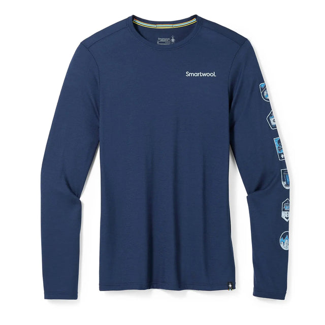 Bluza Barbati Smartwool M Patches Graphic Slim Fit   Bluza Barbati Smartwool M Patches Graphic Slim Fit