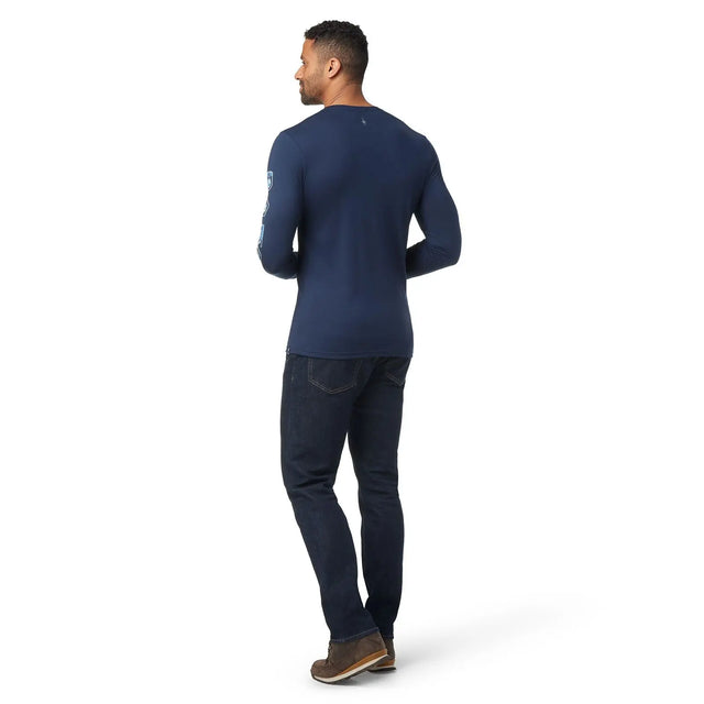 Bluza Barbati Smartwool M Patches Graphic Slim Fit   Bluza Barbati Smartwool M Patches Graphic Slim Fit