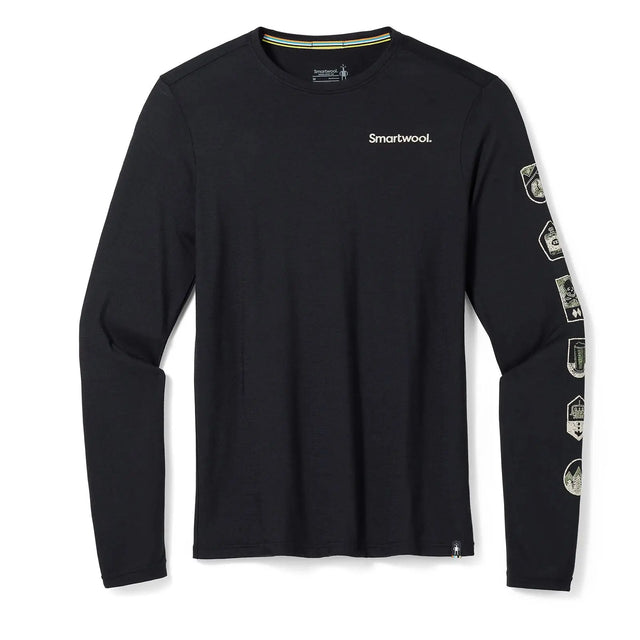 Bluza Barbati Smartwool M Patches Graphic Slim Fit   Bluza Barbati Smartwool M Patches Graphic Slim Fit