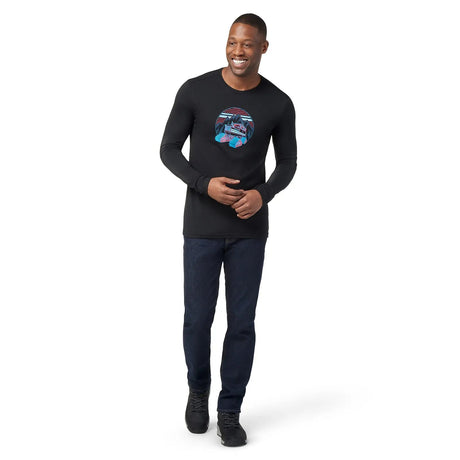 Bluza Barbati Smartwool M Snowcat Trek Graphic Slim Fit   Bluza Barbati Smartwool M Snowcat Trek Graphic Slim Fit