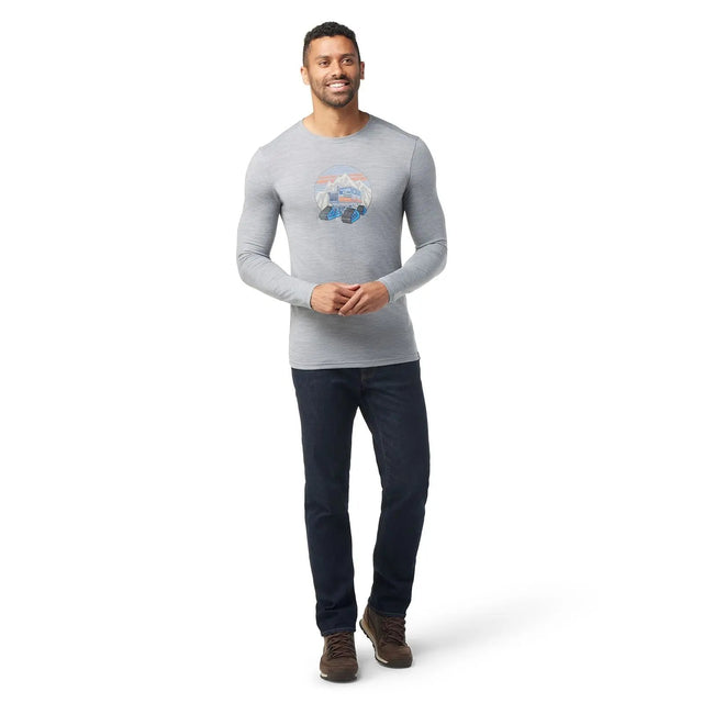 Bluza Barbati Smartwool M Snowcat Trek Graphic Slim Fit   Bluza Barbati Smartwool M Snowcat Trek Graphic Slim Fit