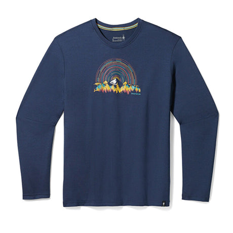 Bluza Barbati Smartwool Never Summer Mountains Graphic Slim Fit   Bluza Barbati Smartwool Never Summer Mountains Graphic Slim Fit