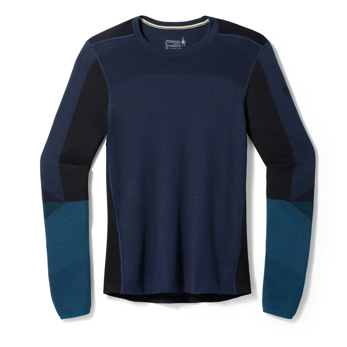 Bluza Corp Barbati Smartwool M Intraknit Thermal Merino Colorblock Crew   Bluza Corp Barbati Smartwool M Intraknit Thermal Merino Colorblock Crew