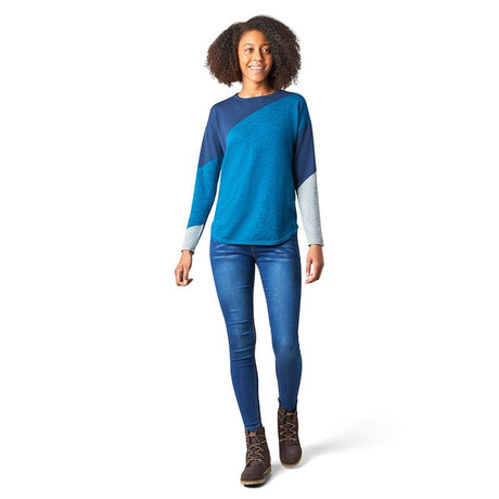 Bluza Corp Smartwool W Shadow Pine Colorblock Sweater   Bluza Corp Smartwool W Shadow Pine Colorblock Sweater