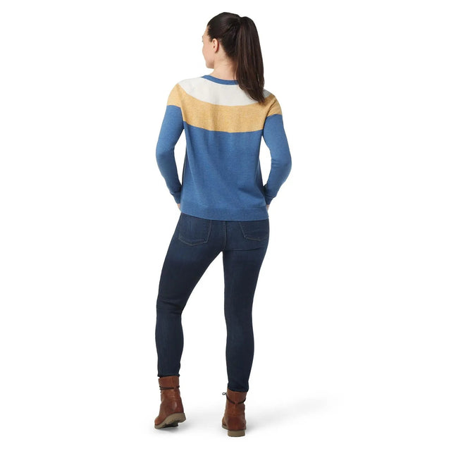 Bluza Femei Smartwool W Edgewood Colorblock Crew Sweater   Bluza Femei Smartwool W Edgewood Colorblock Crew Sweater